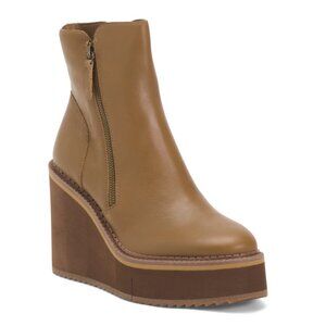 NAKED FEET Brown Leather Avail Booties